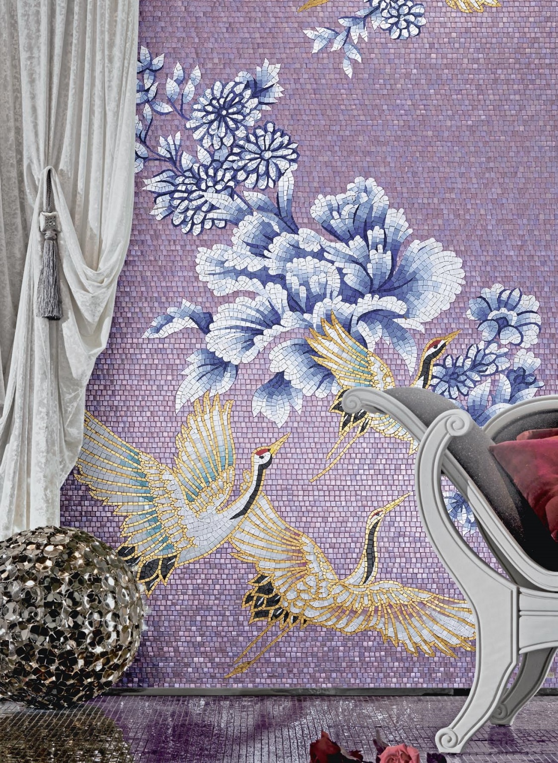 Мозаичное панно на кухню SICIS Heron
