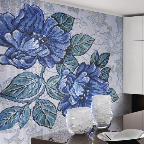 мозаичный декор  sicis blue rose