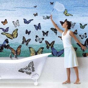 мозаичное панно в ванную sicis butterfly