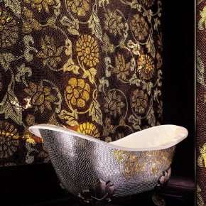 мозаичное панно в ванную sicis flower 4