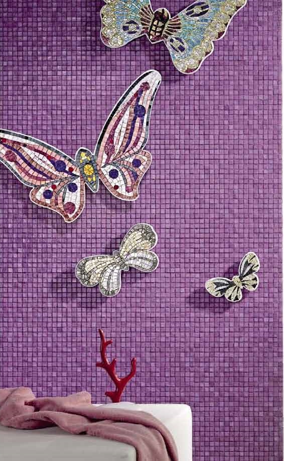 Мозаичное панно в ванную SICIS Butterfly 1