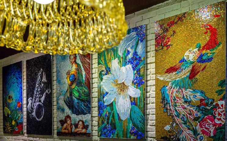 Новая работа:"Жар птица" в "Артплей" на Яузе из мозаики Orsoni