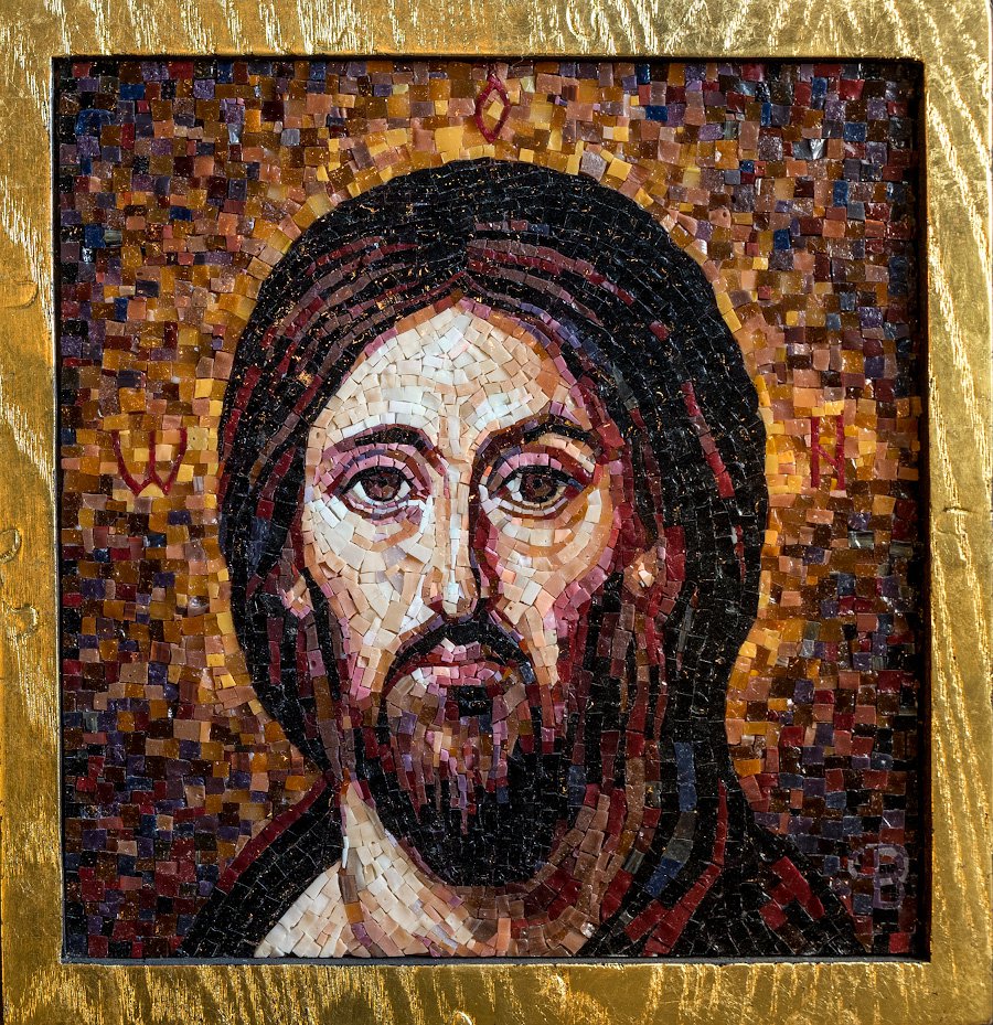 Икона из мозаики «Спас Синасийский»