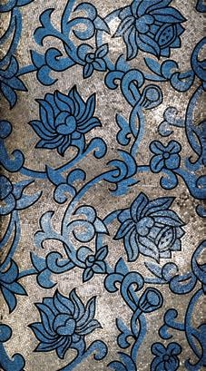 мозаичное панно на кухню sicis blue flowers