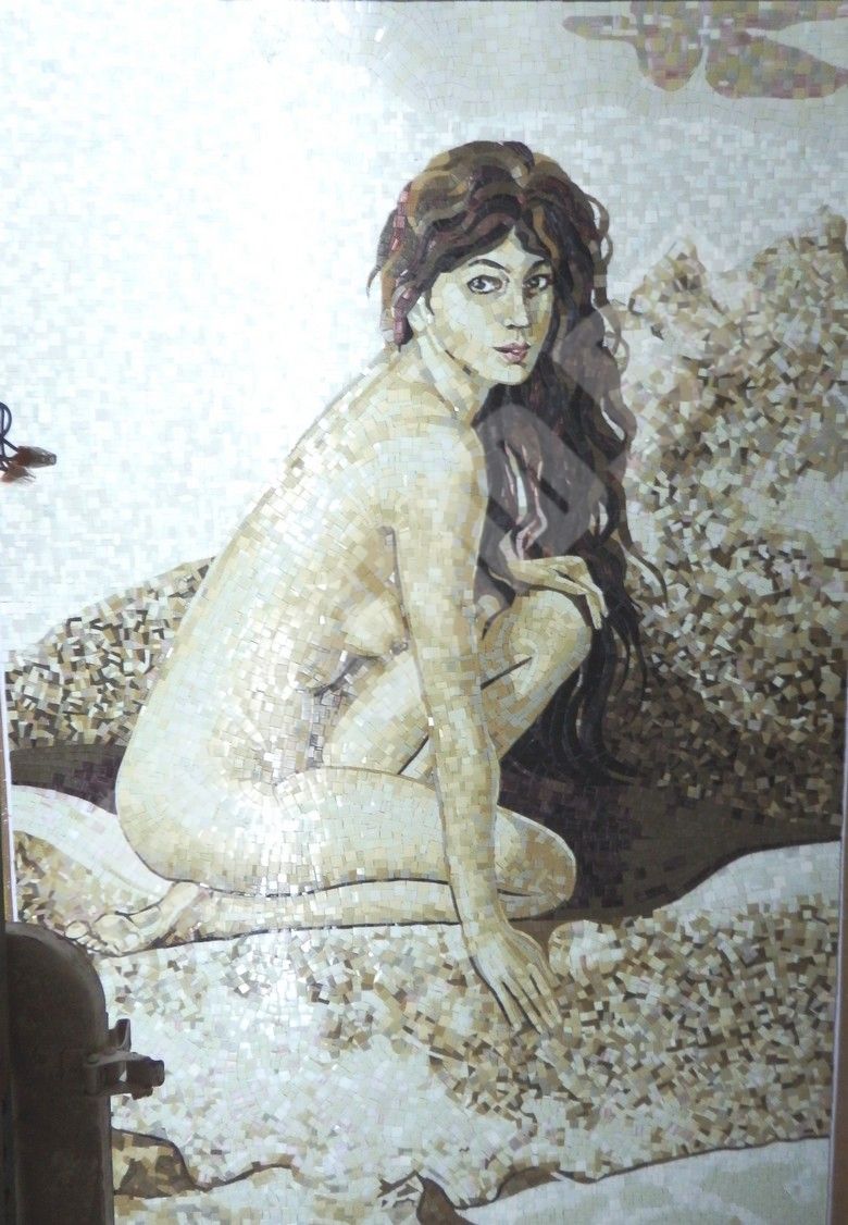 Картина из мозаики Афродита