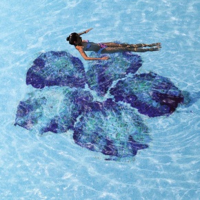 мозаичное панно для бассейна bisazza ibiscus