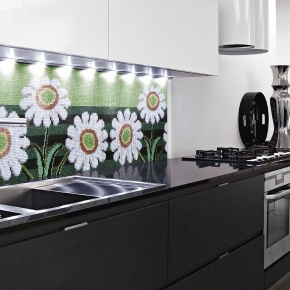 мозаичное панно на кухню sicis flower camomile