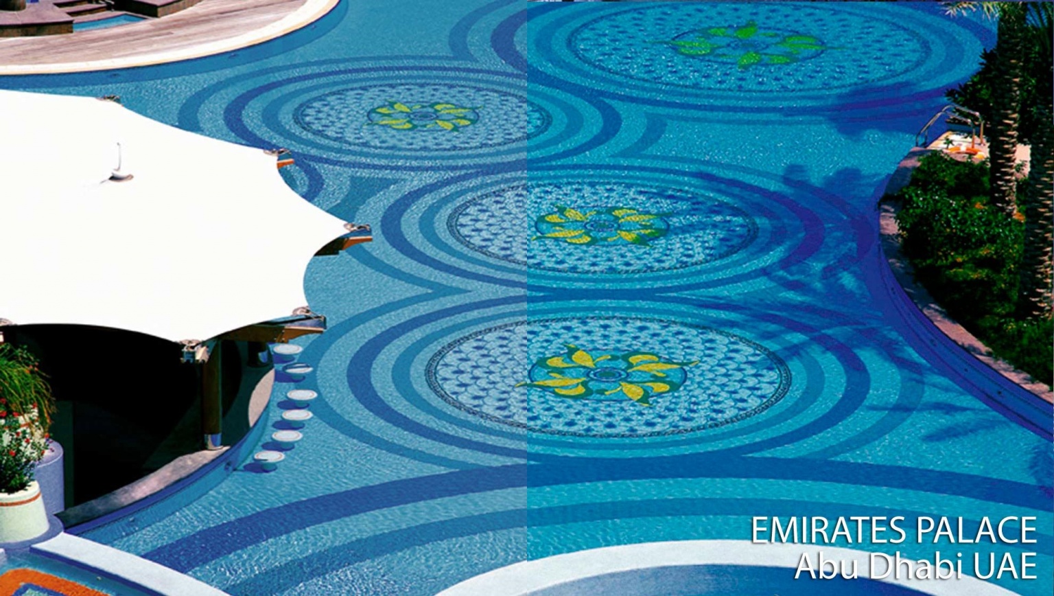 Мозаичный декор для бассейна SICIS Emirates Palace