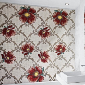 мозаичное панно в ванную sicis flower 7